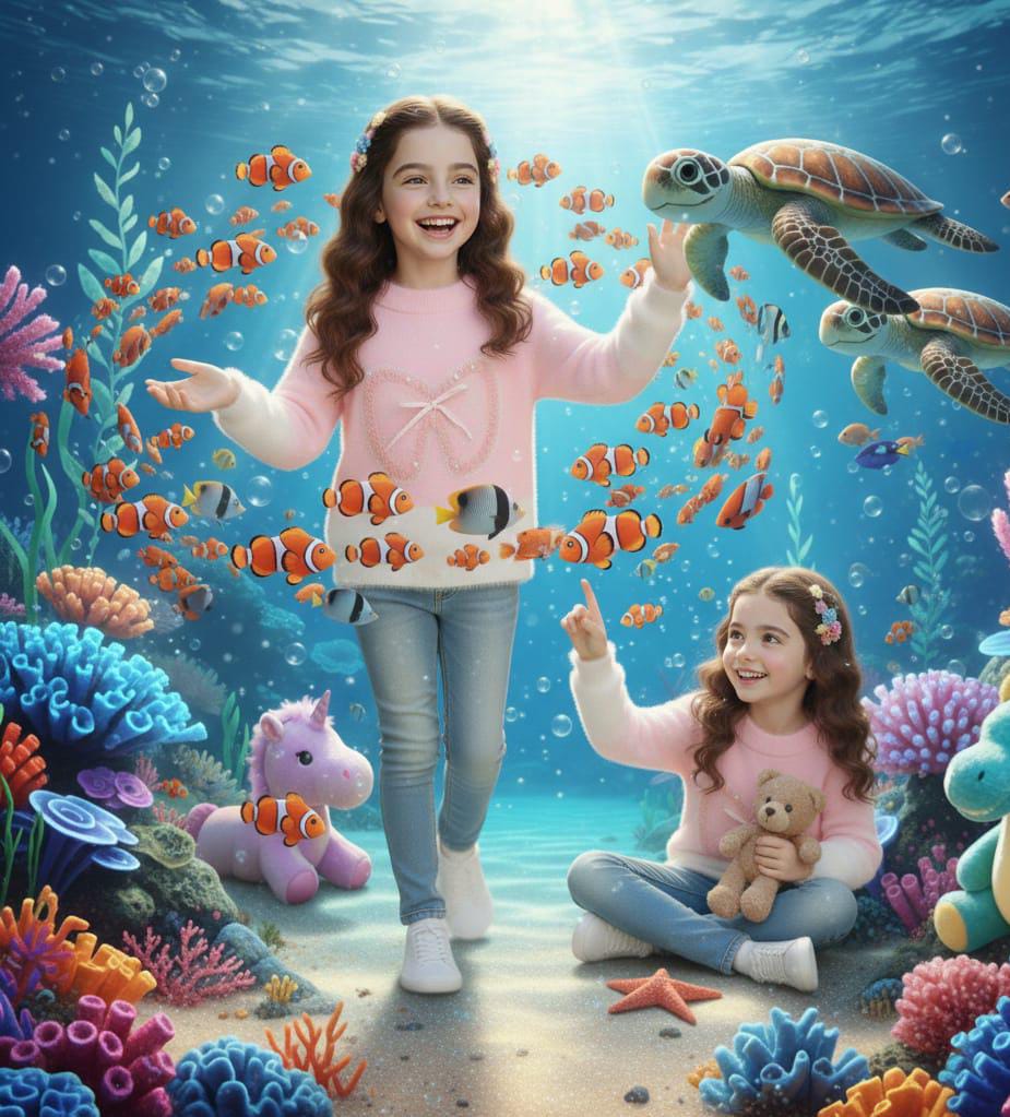 Kids Fluffy Rabbit Wool Knitted Sweater – Bow Design